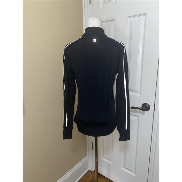 Sweaty Betty Top Womens Medium Black Stretch Pullover 1/4 Zip Outdoor Run - Picture 9 of 13